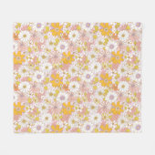 Romantischer Blumentraum Fleecedecke (Vorderseite (Horizontal))