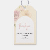 Romantischer Blush Boho Floral Watercolor Geschenkanhänger (Vorderseite)