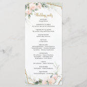 Romantischer Blush Pink Greenerenerage Foliage Gol Programm (Rückseite)