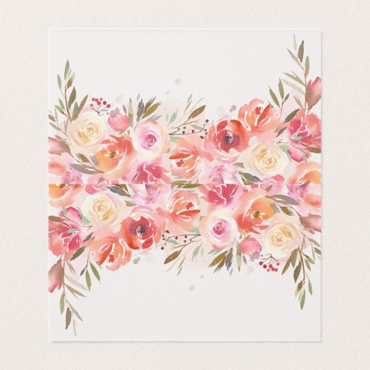 Romantischer Blütenblütentisch (Innenseite Aufgefaltet)