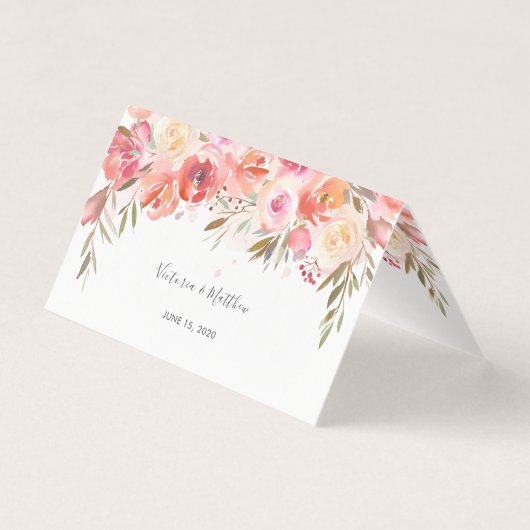 Romantischer Blütenblütentisch (Rückseite)