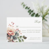 Romantischer Boho Herbst Herbstwochenende RSVP Karte (Stehend Vorderseite)