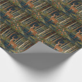 Romantischer bohoner, rustikaler Hirsch Geschenkpapier (Ecke)