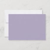 Romantischer botanischer Torbogen-Garten-Lavendel- RSVP Karte (Rückseite)