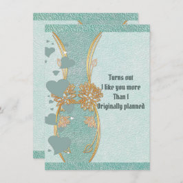 Romantischer Boyfriend Aquamarin Blue Floral Vase 