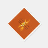 Romantischer Brennflammcocktail Serviette (Ecke)