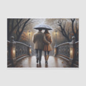 Romantischer Brückenweg Dekoupage Seidenpapier (Vorderseite)