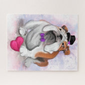 Romantischer Bulldog Jigsaw Puzzle - Funny - Funny (Horizontal)