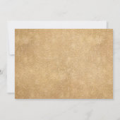 Romantischer Burgunder Wasserfarbe Rote Navy Gold Save The Date (Rückseite)
