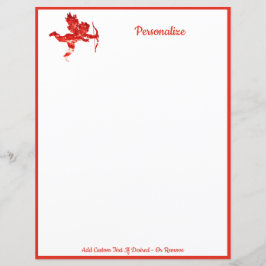 Romantischer Cherub Cupid Valentine Red