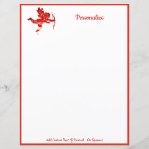 Romantischer Cherub Cupid Valentine Red
