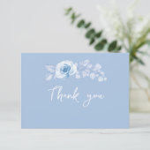 Romantischer Chic Floral Wedding Danke Cards (Stehend Vorderseite)
