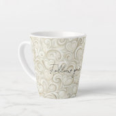 Romantischer Chic Herz Wirbel Milchtasse (Linke Ecke)