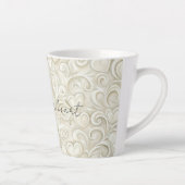Romantischer Chic Herz Wirbel Milchtasse (Rechts)