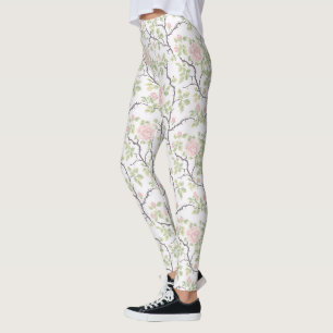 Romantischer Chic Rosa Blüten Leggings