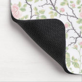 Romantischer Chic Rosa Blüten Mousepad (Ecke)