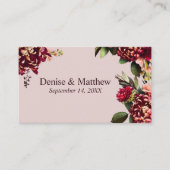 Romantischer Chrysanthemum Mauve Chalk UAWG QR Cod Begleitkarte (Vorderseite)