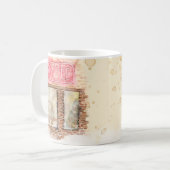 Romantischer Coffee Shop Tasse (Vorderseite Links)