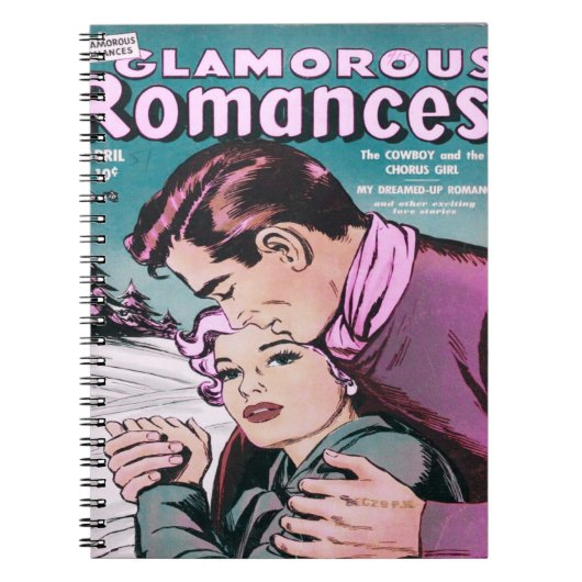 Romantischer Comic-Cover Notizblock (Vorderseite)