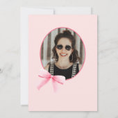 Romantischer Coquette Junggeselinnen-Abschied Einl Einladung (Rückseite)