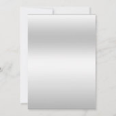 Romantischer Cora Bow, Silver Glitzer Probe Dinner Einladung (Rückseite)