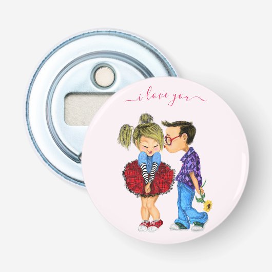 Romantischer Couple Bottle Opener - Liebe Flaschenöffner (Vorderseite)