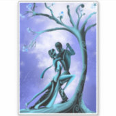 Romantischer Couple Dance Tango Sticker (Vorderseite)