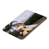 Romantischer Dank für die Hochzeitkarte Magnet (Linke Seite)