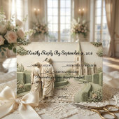 Romantischer Domgarten Alte Welt RSVP Karte
