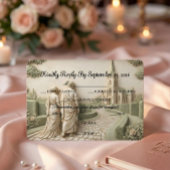 Romantischer Domgarten Alte Welt RSVP Karte