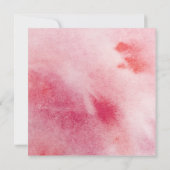 Romantischer Doodle Watercolor Herzchen Valentinst (Rückseite)