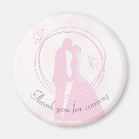 Romantischer Dreamy Pink Wedding Couple Curling Te