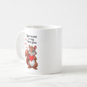 Romantischer Eichhörnchen-Becher - Ich liebe dich Kaffeetasse (Vorderseite Links)