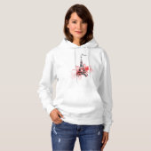 Romantischer Eiffelturm Paris Hoodie (Vorne ganz)