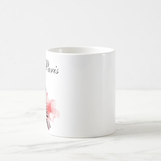 Romantischer Eiffelturm Paris Kaffeetasse (Mittel)