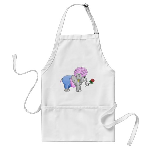 Romantischer Elefant Schürze (Vorne)