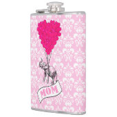 Romantischer Elefant und Herzmütter Flachmann (Links)