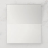 Romantischer Elfenbein-Hochzeitssitz Platzkarte (Innenseite Aufgefaltet)