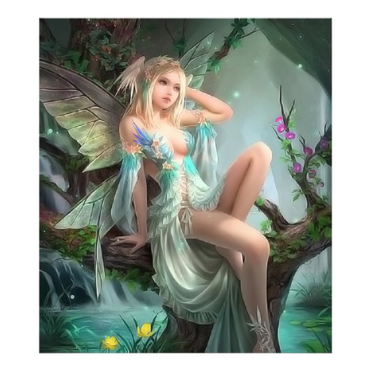 Romantischer Engel Fotodruck (Vorne)