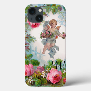 ROMANTISCHER ENGEL Sammelt rosa Rosen und Blumen Case-Mate iPhone Hülle