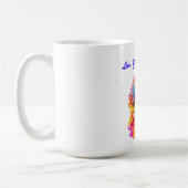 Romantischer farbiger Hund Lover Kaffeetasse (Links)