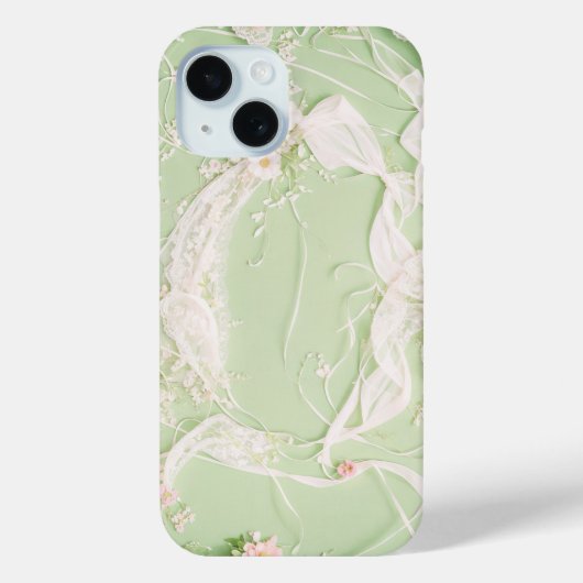 Romantischer Floral Lace Phone Case (Rückseite)