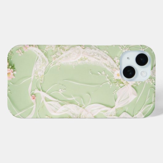 Romantischer Floral Lace Phone Case (Rückseite (Horizontal))