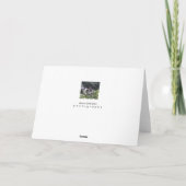 Romantischer Froschprinz und Blume Leere Karte (Rückseite)
