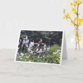 Romantischer Froschprinz und Blume Leere Karte (Gelbe Blume)