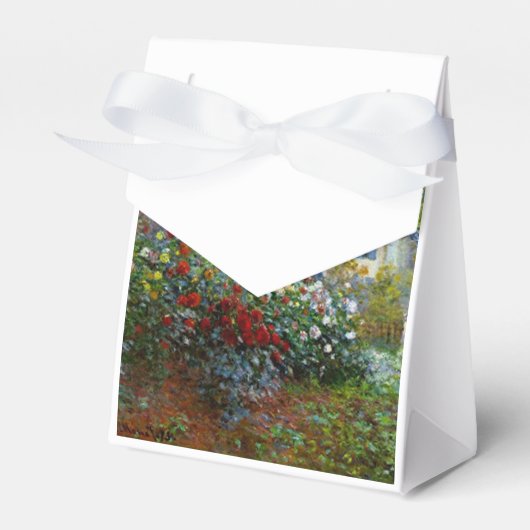Romantischer Frühling Hochzeit Vintag Monet Garden Geschenkschachtel (Vorderseite)