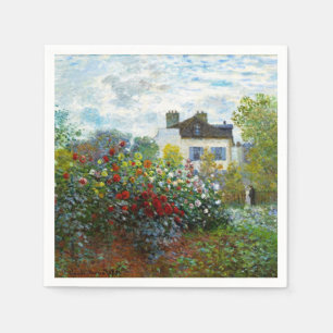 Romantischer Frühling Hochzeit Vintag Monet Garden Serviette