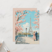 Romantischer Frühling in Paris Karte (Vorderseite/Rückseite Beispiel)