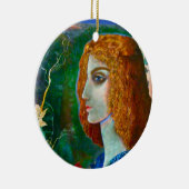 Romantischer Frühlings-Anhänger Keramik Ornament (Rechts)