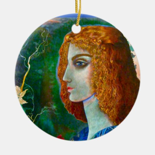 Romantischer Frühlings-Anhänger Keramik Ornament (Vorne)